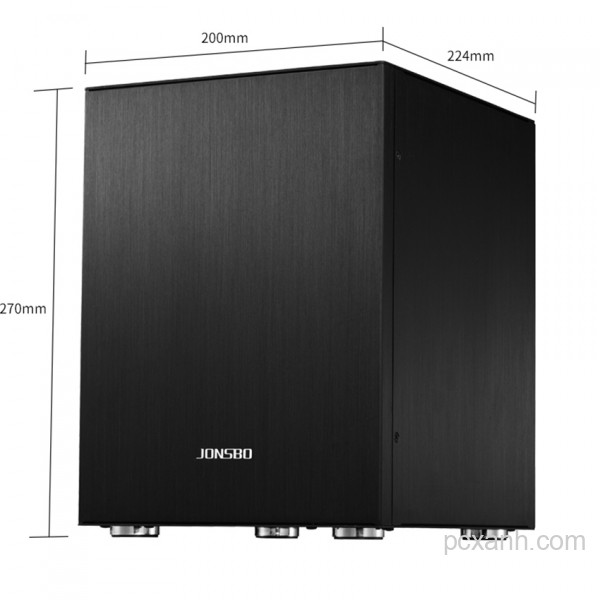 VỎ CASE JONSBO C2 BLACK (MINI TOWER/MÀU ĐEN)