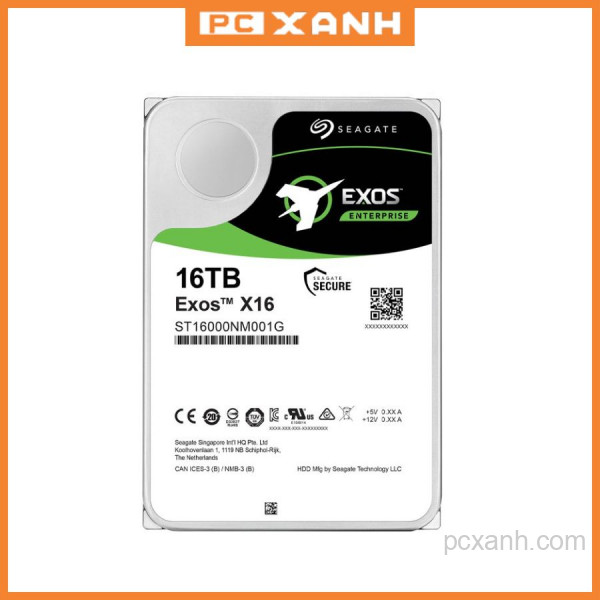 Ổ CỨNG HDD SEAGATE EXOS 16TB (7.2K RPM SATA 4KN 3.5 INCH , SED, 256MB CACHE)