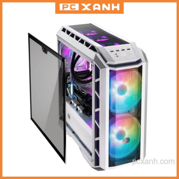 Vỏ Case Cooler Master MasterCase H500P TG Mesh White ARGB (Mid Tower/Màu trắng/Led ARGB/Mặt lưới)