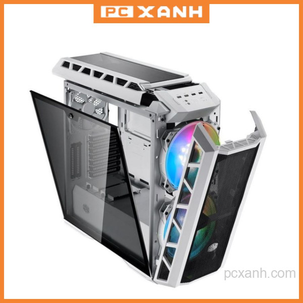 Vỏ Case Cooler Master MasterCase H500P TG Mesh White ARGB (Mid Tower/Màu trắng/Led ARGB/Mặt lưới)