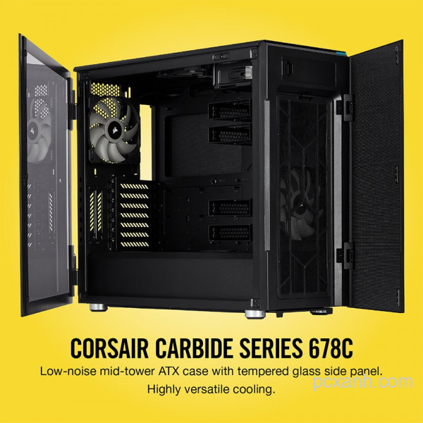 VỎ CASE CORSAIR  678C TG (MID TOWER/MÀU ĐEN)