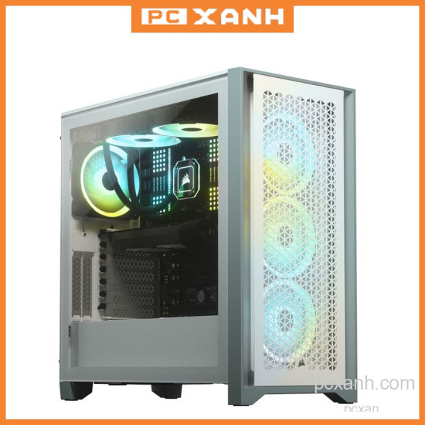 VỎ CASE CORSAIR 4000D TG WHITE (MID TOWER/MÀU TRẮNG)