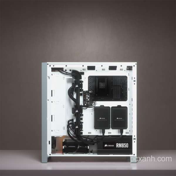 VỎ CASE  CORSAIR ICUE 4000X RGB TG WHITE  (MID TOWER/MÀU TRẮNG)