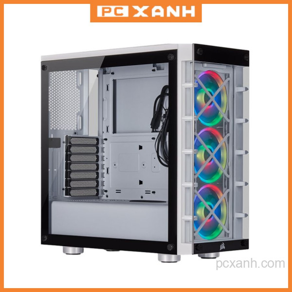 VỎ CASE CORSAIR 465X TG RGB (MID TOWER/MÀU TRẮNG) CC-9011189-WW