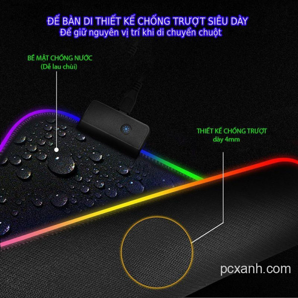 Lót chuột led RGB gaming 80*30*0.4 cm