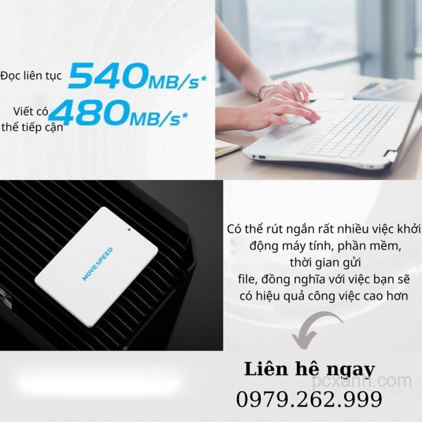 Ổ cứng SSD 120GB MOVE SPEED 2.5” SATA III (6Gb/s)