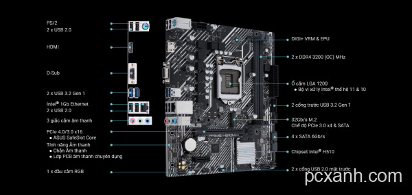 Mainboard ASUS H510M-K