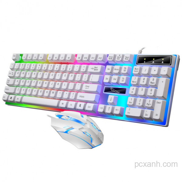 Bộ bàn phím và chuột giả cơ chuyên game G21B LED 7 màu