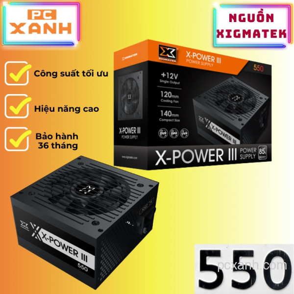 Nguồn máy tính Xigmatek X - Power III Supply X550