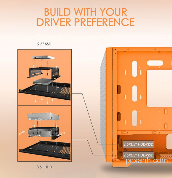 Vỏ case XIGMATEK GEMINI II ORG 3FB