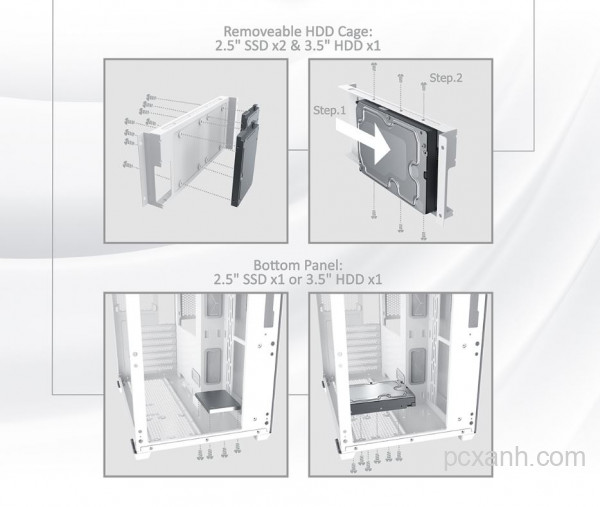 Vỏ case XIGMATEK AQUA III ARTIC