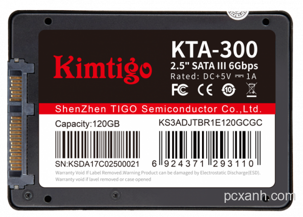 Ổ cứng SSD KIMTIGO 120GB 2.5" SATA S300