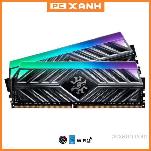 Ram ADATA SPECTRIX D41 RGB 16GBDDR4 3200Mhz Grey (AX4U320016G16A-ST41) 